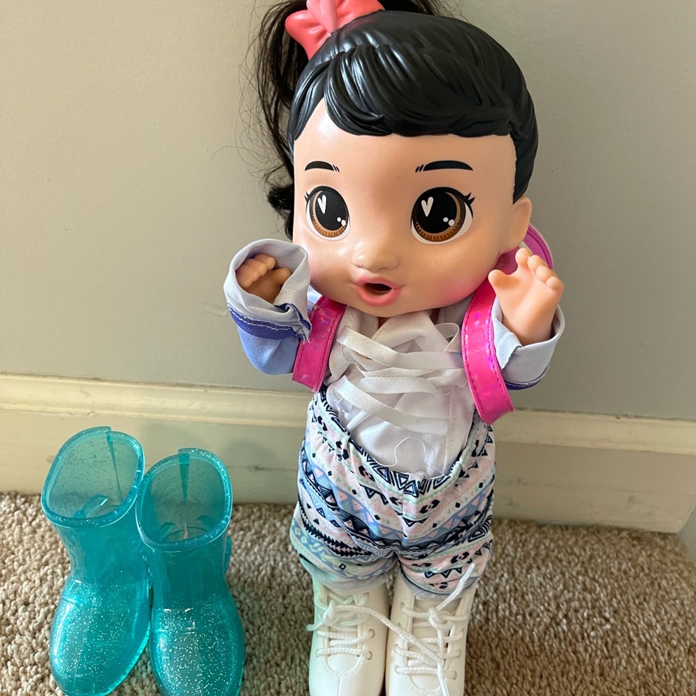 Interactive Doll with Pink Accessories